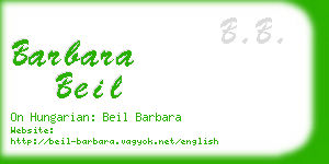 barbara beil business card